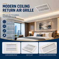 Grille d'aération de plafond monocouche 8x8 de haute qualité, la plus vendue
