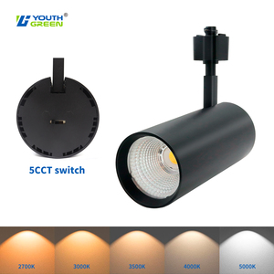 <span class=keywords><strong>Juno</strong></span> Tracking-Beleuchtung 10W 20W 30W 2-Phasen Schienenstrahler J-Typ AC120V 227V Dimmbarer Fokus-Spotstrahler - Product Image 4
