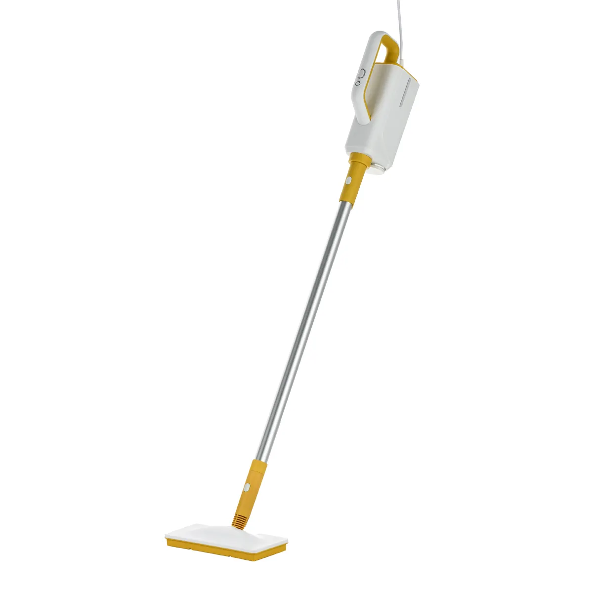 HD206 ไม่มีขายึด 1500W Steam Mop ไม้นึ่งมือถือที่ถอดออกได้สําหรับทําความสะอาดแผ่นไมโครไฟเบอร์แบบซักได้