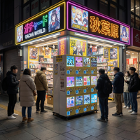 Mini machine à gachapon japonaise avec fonction de paiement par jeton, espèces et carte de crédit, distributeur de capsules, machine à gachapon, jouets en capsule