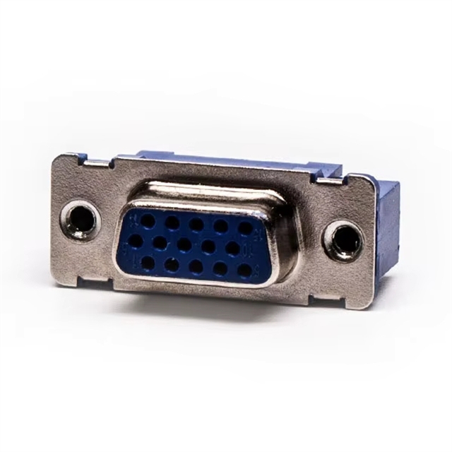 DB15 DR FEMALE PCB Mount CONNECTOR STRAIGHT D-Sub 3Rows Blue Parallel Port CONNECTORS Pin