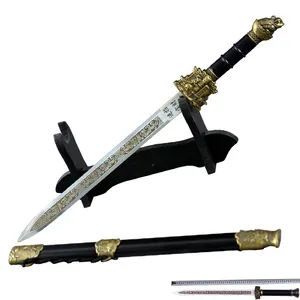 Chinese Traditional Small Sword Exquisite 44cm CreeseDirkStiletto Stainless steel Crafts Collectibles Cool Toy