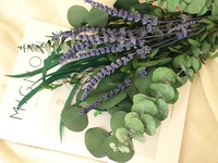 Fleurs séchées naturelles, branches d'eucalyptus, lavande séchée personnalisée, bouquet de douche d'eucalyptus, Noël, Pâques, fait main
