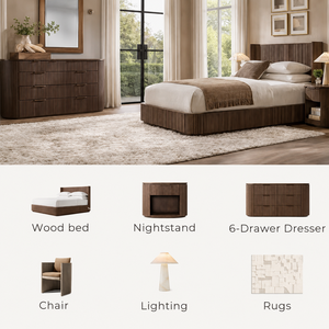 Indoor Wooden Bed Frame <b>Bedside</b> <b>Table</b> Set Home Furniture Luxury Villa Bedroom Hotel Guest Room Comfortable RIB004 Solid Wood Bed - Product Image 4