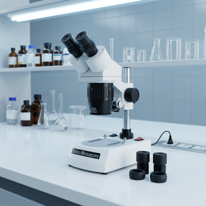 Biological <b>Microscope</b> 20x 40x Magnification Manual Focus 10mm Focusing Distance Manual Calibration MAYALAB INSTRUMENT 3 Years - Product Image 3