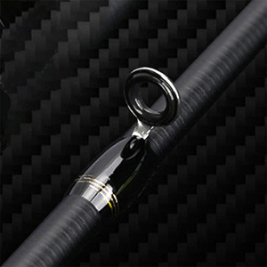 Anneau de guidage de canne à pêche en céramique et acier inoxydable pour la pêche en eau douce, accessoire de modification pour canne à main - Product Image 1