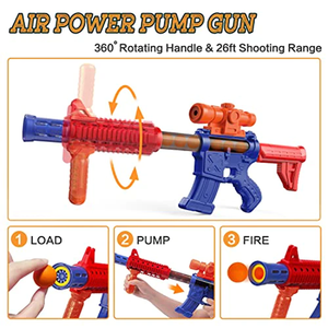 Kit de pistolets à balles souples pour <span class=keywords><strong>2</strong></span> joueurs avec cible rotative pour des défis de tir en intérieur/extérieur, ensemble de jeu de combat interactif - Product Image 2