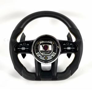 הגה אלקנטרה אישית גלגל סיבי פחמן עבור מרקדס-בנץ c300 c200 c180 w204 w211w213 w205 w447 e63 glc s g כיתה - Product Image 5