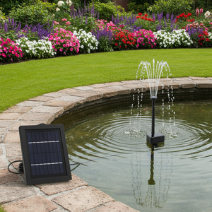 <span class=keywords><strong>Pompe</strong></span> à eau <span class=keywords><strong>solaire</strong></span> écologique de petite taille avec différentes buses pour <span class=keywords><strong>bassin</strong></span> extérieur, jardin ou piscine, kit de fontaine submersible pour bain d'oiseaux - Product Image 5
