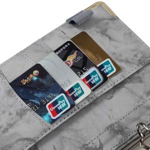 Carpeta de presupuesto de 6 anillos de cuero de mármol negro gris blanco rosa azul <span class=keywords><strong>libro</strong></span> A6 con sobres de efectivo disponibles para presupuestos - Product Image 2