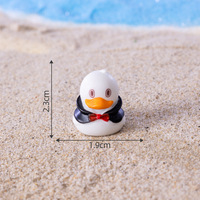 Mini résine animaux figurines Micro paysage jardin Aquarium maison de poupée accessoires charme de noël minuscule résine canard décor ornements