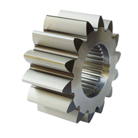 Engrenage droit en acier sur mesure, usiné CNC, alésage interne cannelé, garantie 1,5 an, origine Chine, pour boîte de vitesses industrielle