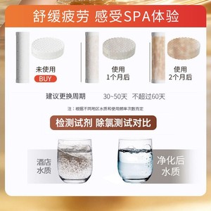 Jboyuan <b>Shower</b> Head 1-Stage Filter Chlorine Removal Skin Care <b>Portable</b> Handheld Spray Rain Boost Mode - Product Image 4