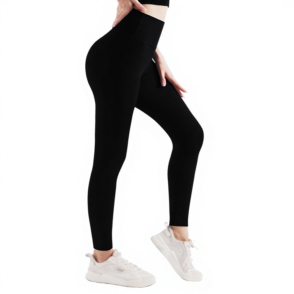 OEM/ODM Women's Solid High Waist Leggings Yoga Pants Stretchy Quick Dry for Tummy Control for Fitness Running Pilates
