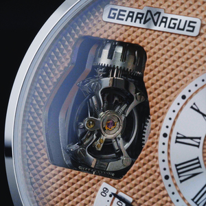 นาฬิกา GearMagus MS10-01 รุ่น Vertical Tourbillon หน้าปัด Guilloche แสดงเวลาทั้งกลางวันและกลางคืน กระจกแซฟไฟร์ หรูหรา พรีเมียม ระบบออโตเมติก ดีไซน์โดดเด่น - Product Image 4