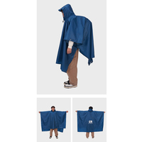 Imperméable militaire d'extérieur simple et moderne 3-en-1 à capuche imperméable pour poncho manches pour moto, camping, randonnée, tente de voyage
