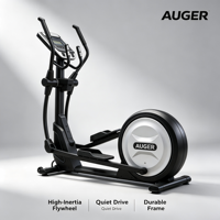 Appareil elliptique commercial AUGER à entraînement arrière, cross-trainer à faible impact, équipement de fitness cardio complet pour la gym AUGER