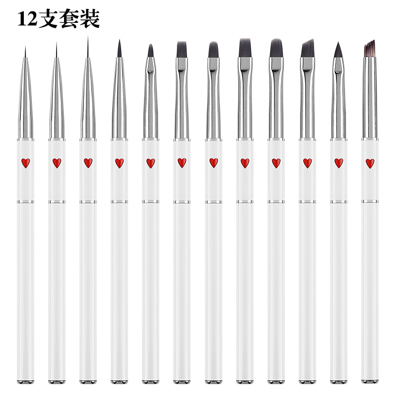 12-piece set without sweeping pen