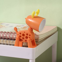 Nouveau chiot tacheté Mini LED veilleuse moderne bureau lampe de Table batterie bricolage cadeau créatif pour les filles mignon dessin animé chambre