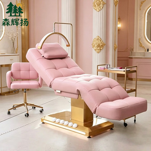 Nouveau <span class=keywords><strong>Lit</strong></span> de Massage Électrique de Luxe à 3 Moteurs pour Salon de Beauté, Spa Facial, Extension de Cils, avec Commande au Pied - Product Image 5