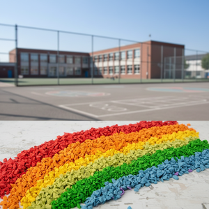 Granulés de caoutchouc EPDM Bestseller : Adaptés aux pistes/terrains de jeux/crèches (écologiques, résistants à la chaleur) - Product Image 1