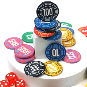 Jetons en céramique colorés 500 1000 ensemble de boîtiers en aluminium de luxe en <span class=keywords><strong>argent</strong></span> Casino ensembles de jetons de poker personnalisés professionnels - Product Image 5