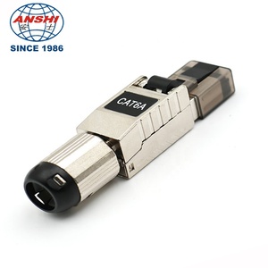 Anshi Modular cắm Keystone Jack toolless bảo vệ FTP STP cho cat8 CAT7 cat6A RJ45 - Product Image 4