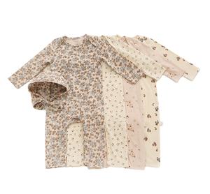 Pijamas de Algodón para Bebés Recién Nacidos, Estampados, Suaves, Ropa de Dormir para Bebés, Mamelucos de Manga Larga - Product Image 1