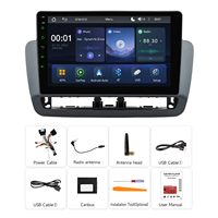 Autoradio BQCC 9 pouces MP5 avec Carplay sans fil, Android Auto, écran FM RDS BT, lecteur DVD multimédia coloré, stéréo pour Seat Ibiza 12-15