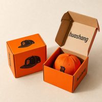 Boîtes d'emballage pour casquettes de baseball réutilisables en matériaux recyclés, boîtes à casquettes personnalisées au toucher doux pour la vente au détail