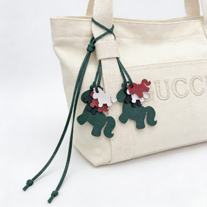 Breloque de sac en cuir PU en forme de cheval, mini sac à main multicolore, pendentif de sac à main mignon en forme d'animal - Product Image 5