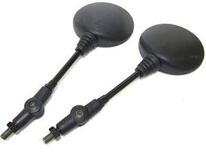 Espejos Retrovisores Laterales Plegables Universales de 8 mm y 10 mm para Motocicleta, ATV, UTV, Motocross, Quad y Scooter con Adaptador - Product Image 4