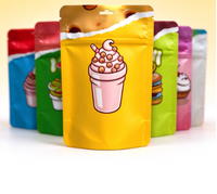 Sachet Doypack en plastique de qualité alimentaire, refermable avec fermeture zip, avec logo personnalisé, pour fruits secs et emballages de parfum pour lessive