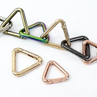 Meetee BF245 16-32mm bricolage matériel accessoires en alliage de Zinc Triangle ressort anneau crochet fermoir sangle chaîne porte-clés connecter Clip boucle