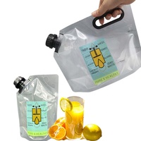 5L portable debout poche à eau B-Ultrasonic couplant gel gelée remplissage sac d'emballage avec bec pour usage médical hospitalier