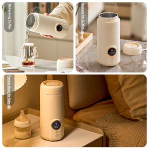Hervidor Eléctrico Portátil de Acero Inoxidable 304/316 de 550 ml, Taza Calentadora de Agua para Viajes, para Té y Café, con 3 Controles de Temperatura - Product Image 3
