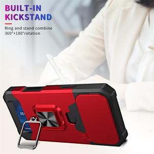 สำหรับเคสโทรศัพท์ <span class=keywords><strong>OnePlus</strong></span> 10 Pro แบบกันกระแทก พร้อมตัวป้องกันกล้องแบบเลื่อนได้ ที่ยึดแม่เหล็กสำหรับติดรถยนต์ และช่องใส่การ์ด - Product Image 3