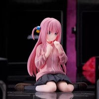LONELY ROCK Sitzende Pose Gotou Hitori Schönes Mädchen Case-Style Auto-Figurine PVC-Modell Spielzeug-Display