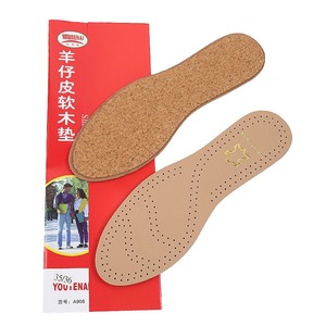 Soletta <span class=keywords><strong>in</strong></span> pelle di pecora suola <span class=keywords><strong>in</strong></span> sughero di montone traspirante assorbente il sudore suola sportiva Casual - Product Image 6