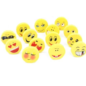 LOW MOQ Primary school and kinderga Cartoon student stationery smiling face eraser creativity school kids toys shaped eraser GIFT