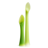 Résistant aux hautes températures 100% Silicone cuisson à la vapeur bol pliable longue cuillère courte bébé vaisselle ensemble de vaisselle