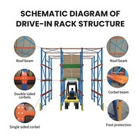 Système de rayonnage de mezzanine en acier robuste à longue portée, rayonnage de stockage multi-niveaux personnalisé pour entrepôt