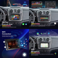 Radio de coche Podofo de 7 pulgadas con Android, 2+64GB, CarPlay inalámbrico, Android Auto para Renault Spring/Dacia Logan/Duster 2012-2017, GPS, WiFi