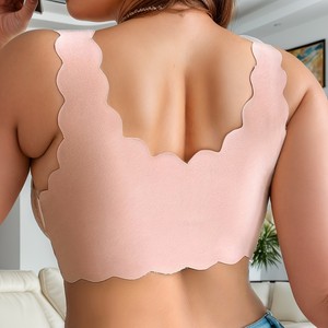 Reggiseno Sexy TJ per <span class=keywords><strong>Taglie</strong></span> Forti, Modello con Bottoni Frontali e Pizzo, Senza Ferretto, Vendita Calda - Product Image 4