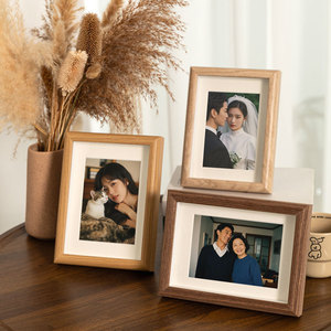 Cadre photo souvenir Kate & <span class=keywords><strong>Milo</strong></span> Moi et ma sœur, support chevalet en bois, impression UV, fixation murale, décoration de chambre de bébé - Product Image 3