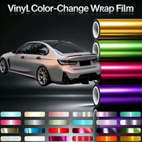 Film vinyle pour carrosserie de voiture, série Chrome haute élasticité