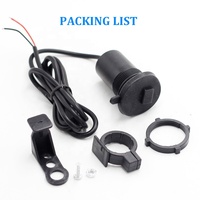 Adaptateur d'alimentation mobile pour moto 12V 1.5A étanche, chargeur USB pour téléphone de moto avec interrupteur à bascule marche/arrêt