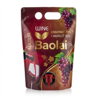 Pochettes personnalisées imprimées 3L 5L pour jus, liquides, vin – Sachets souples à bec verseur pour cocktails