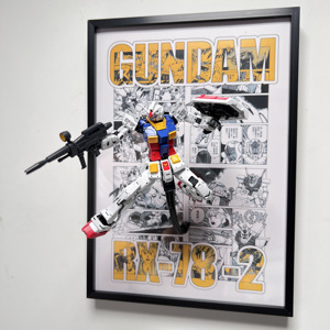 Modelo de estudio Original Gundam marco de fotos de Metal soporte de montaje en pared para colgar Manga Gundam modelo Shadow Box solamente - Product Image 1