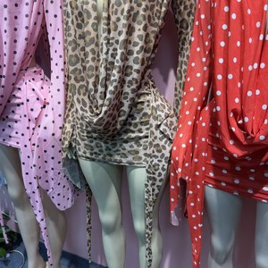 <span class=keywords><strong>Abito</strong></span> Bodycon Donna Nuovo Stampa <span class=keywords><strong>Pois</strong></span> Primavera Estate 2026 con Scollo a V Profondo e Maniche a Pipistrello - Abiti Streetwear Femminili - Product Image 4